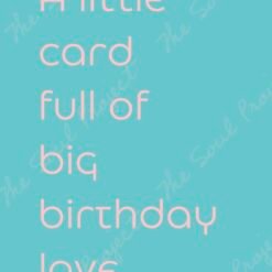 A Little Birthday Card
